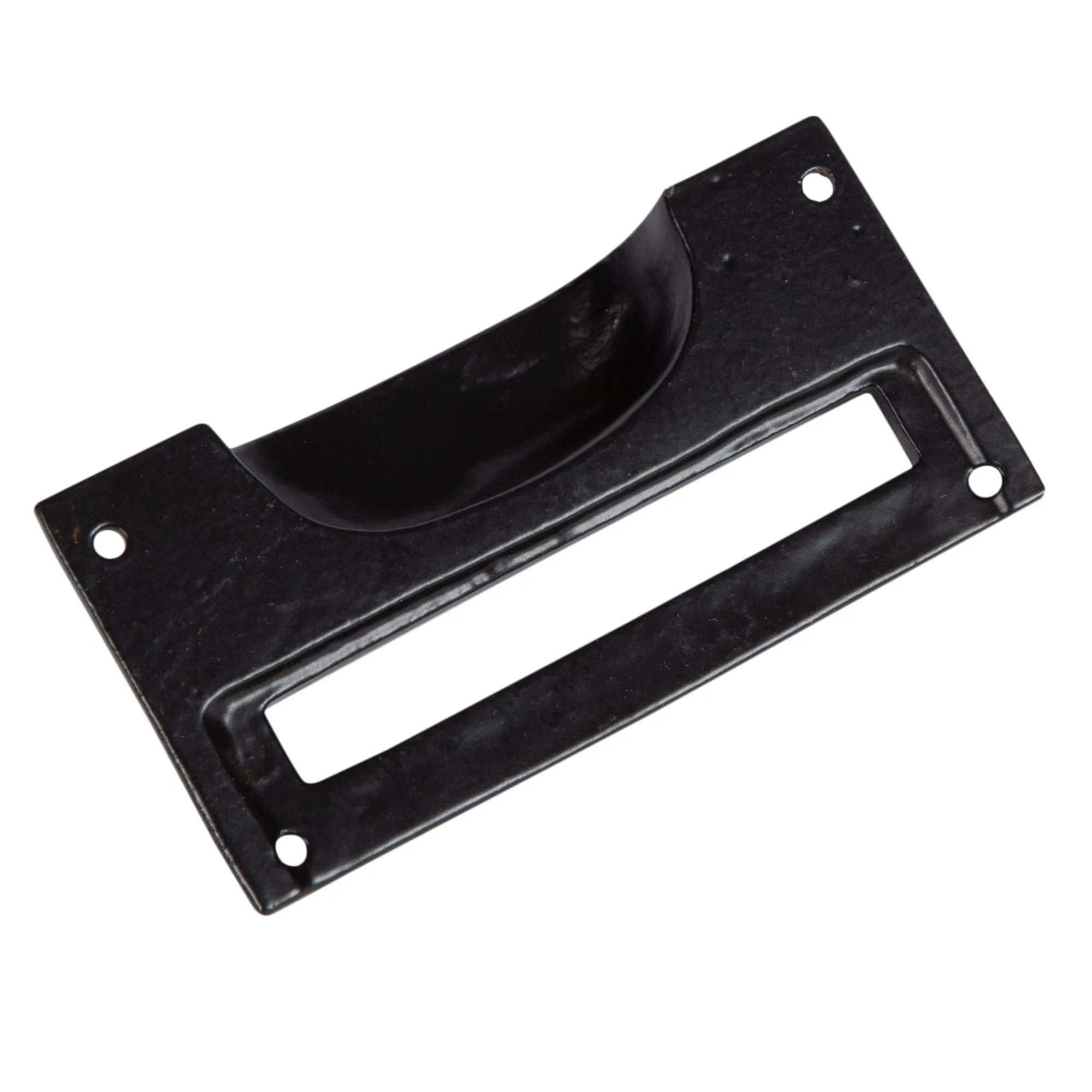 100mm x 50mm Filing Cabinet Cup Handle with Card Frame - By Hammer & Tongs