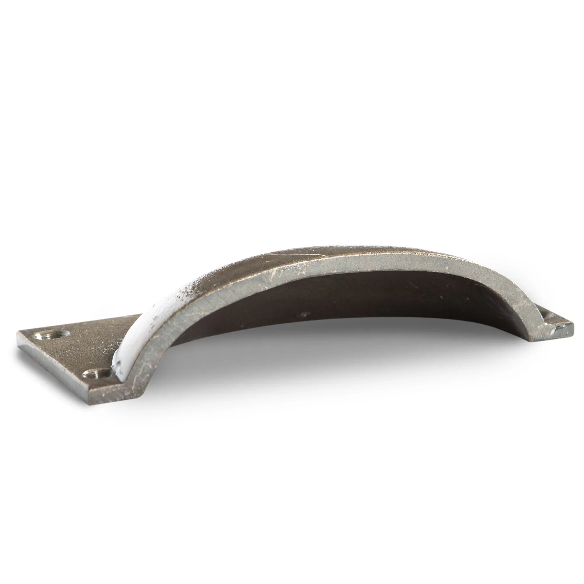 105mm x 50mm Rectangular Cabinet Cup Handle - By Hammer & Tongs
