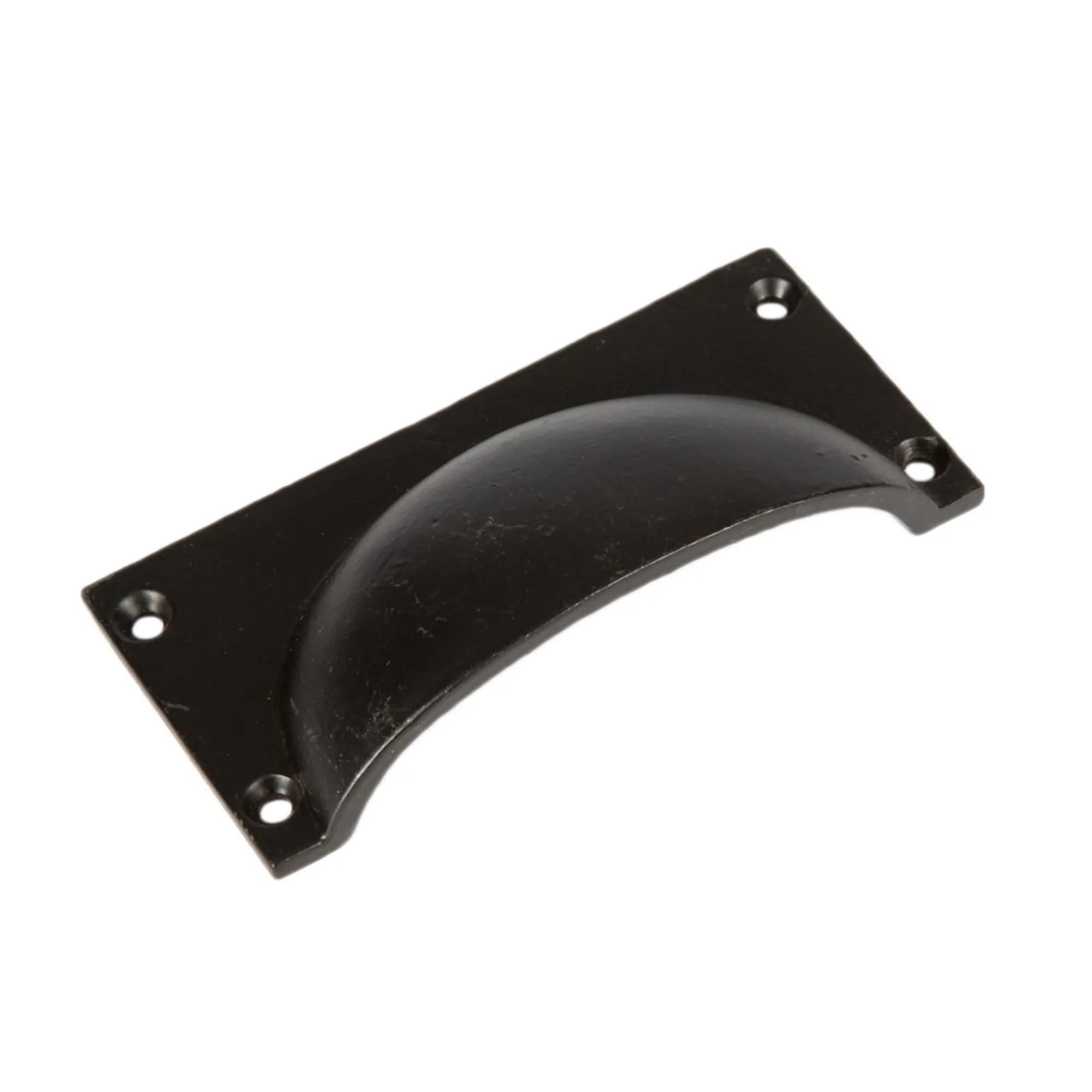 105mm x 50mm Rectangular Cabinet Cup Handle - By Hammer & Tongs