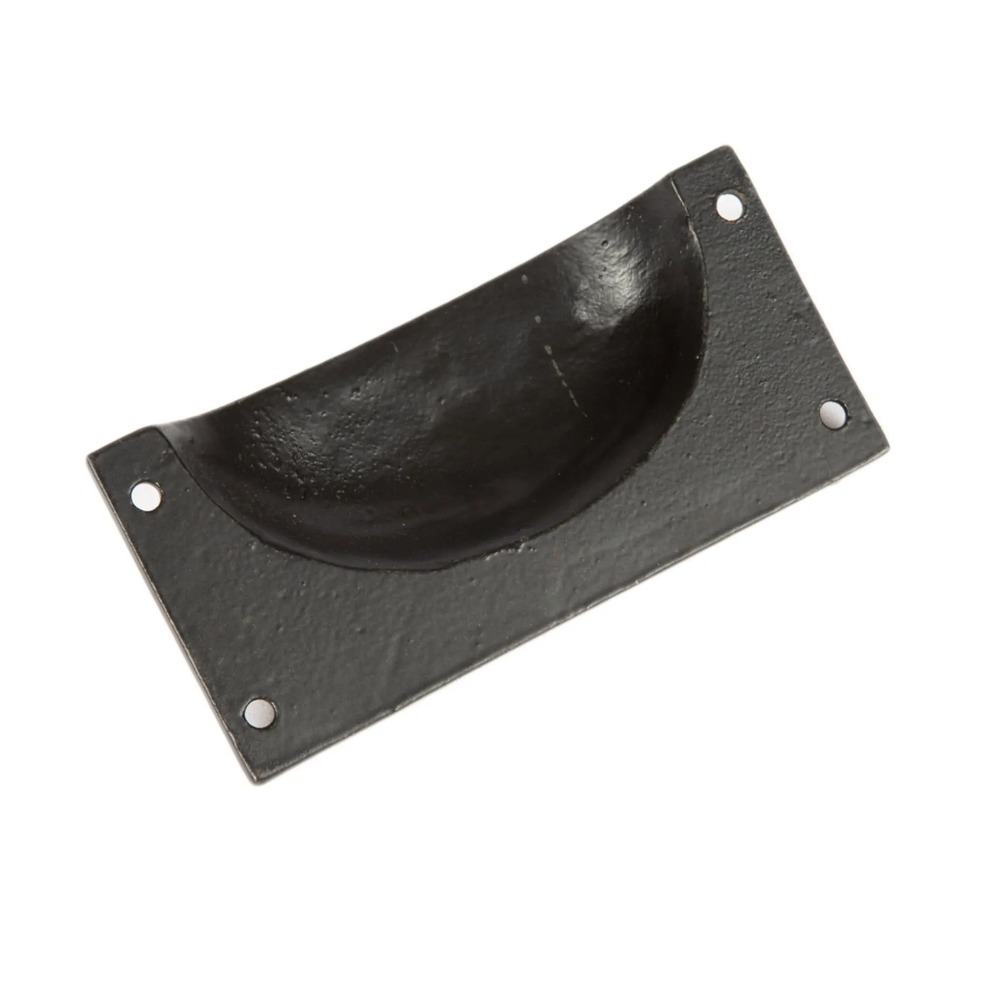 105mm x 50mm Rectangular Cabinet Cup Handle - By Hammer & Tongs