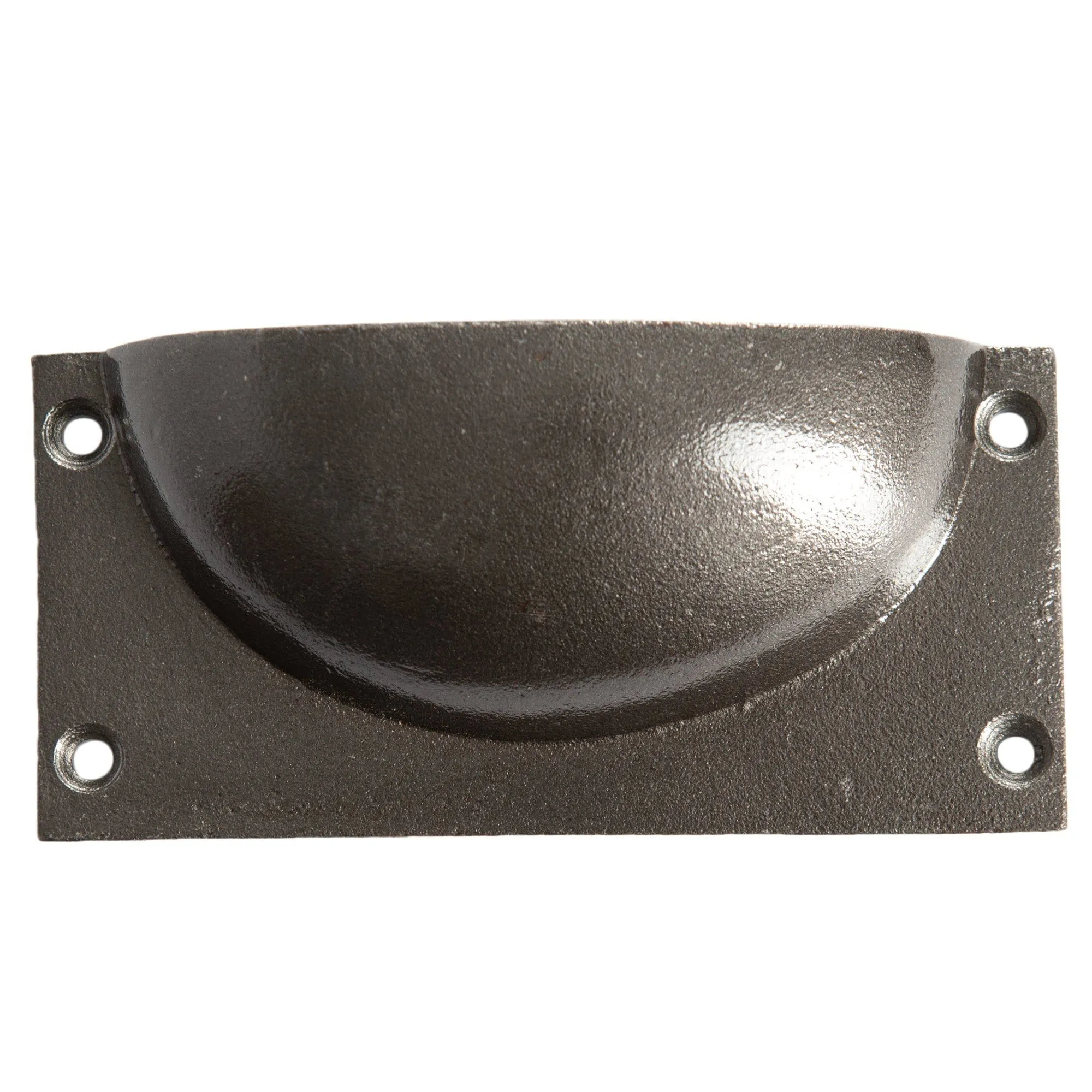 105mm x 50mm Rectangular Cabinet Cup Handle - By Hammer & Tongs