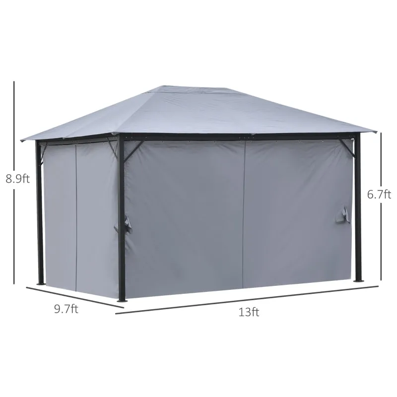 13' x 10' Gazebo - Light Gray