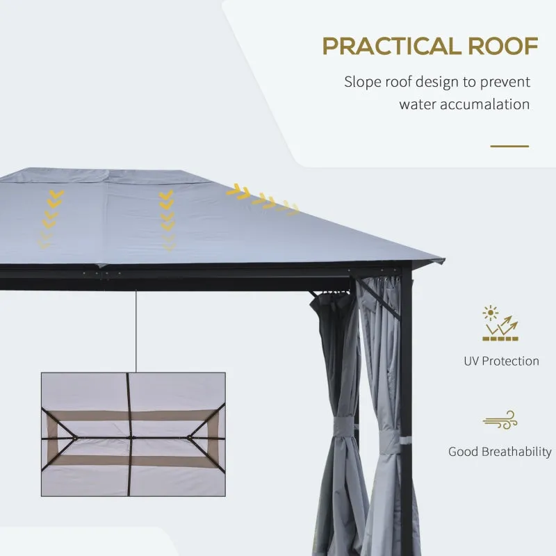 13' x 10' Gazebo - Light Gray
