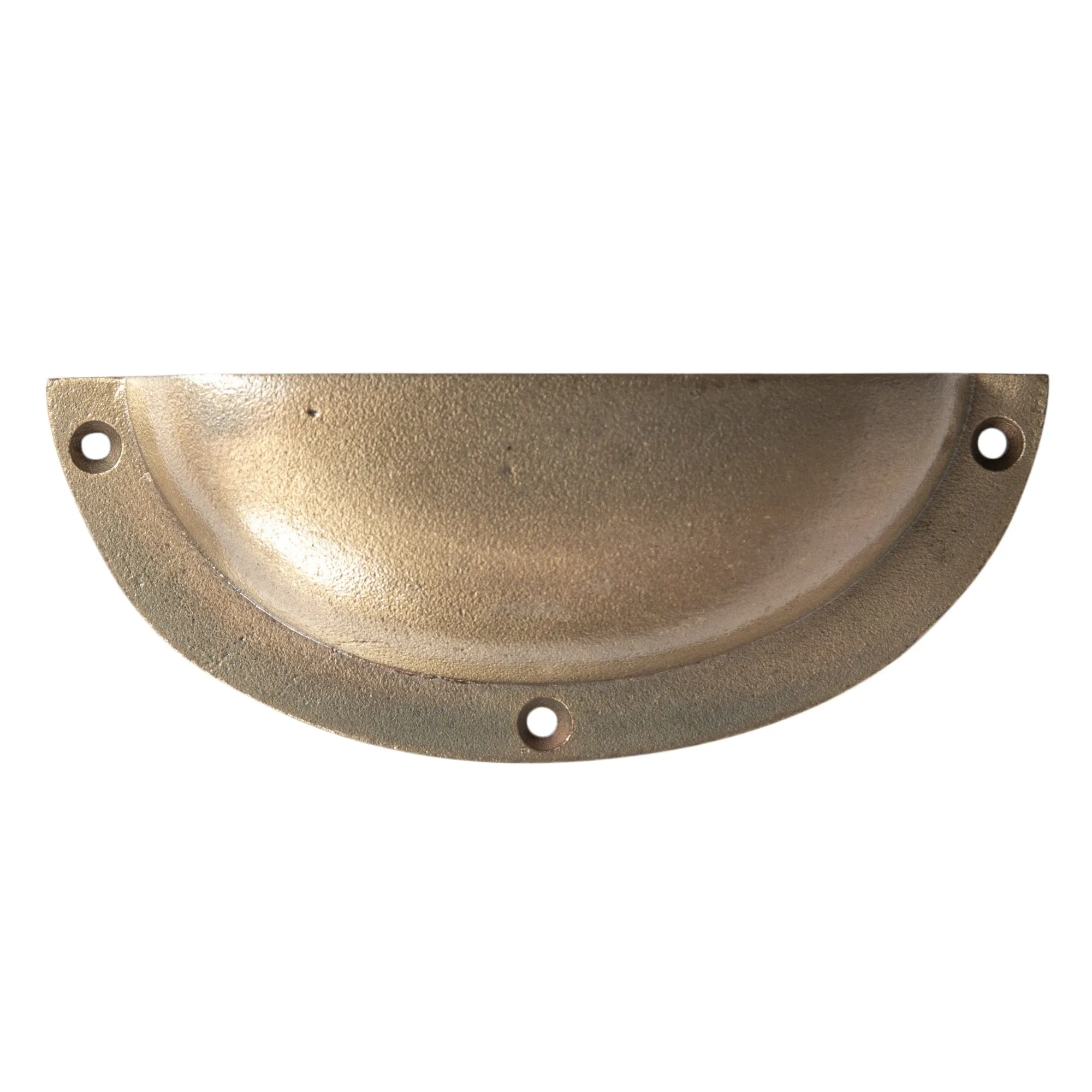 130mm x 50mm Curved Cabinet Cup Handle - By Hammer & Tongs