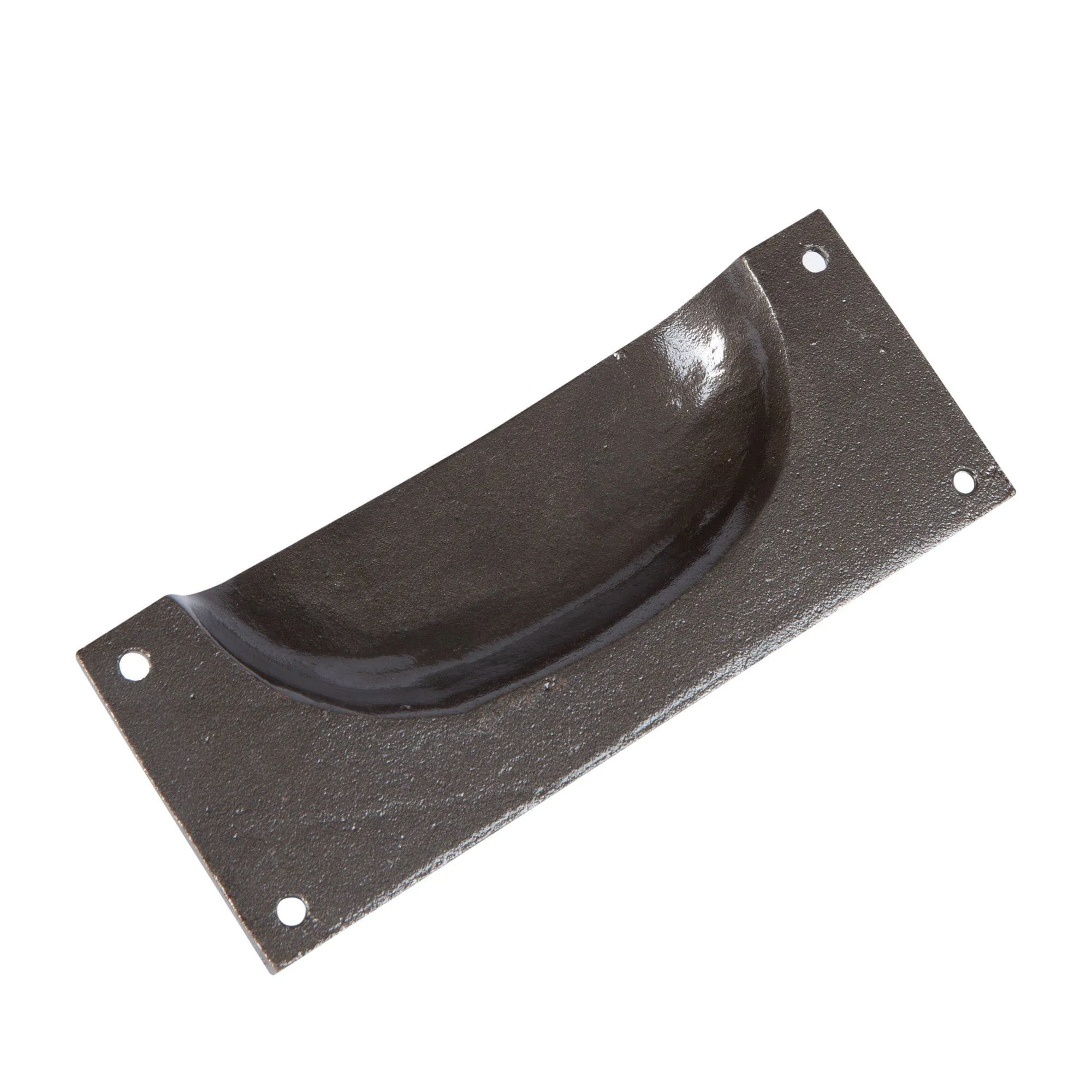 130mm x 50mm Rectangular Cabinet Cup Handle - By Hammer & Tongs