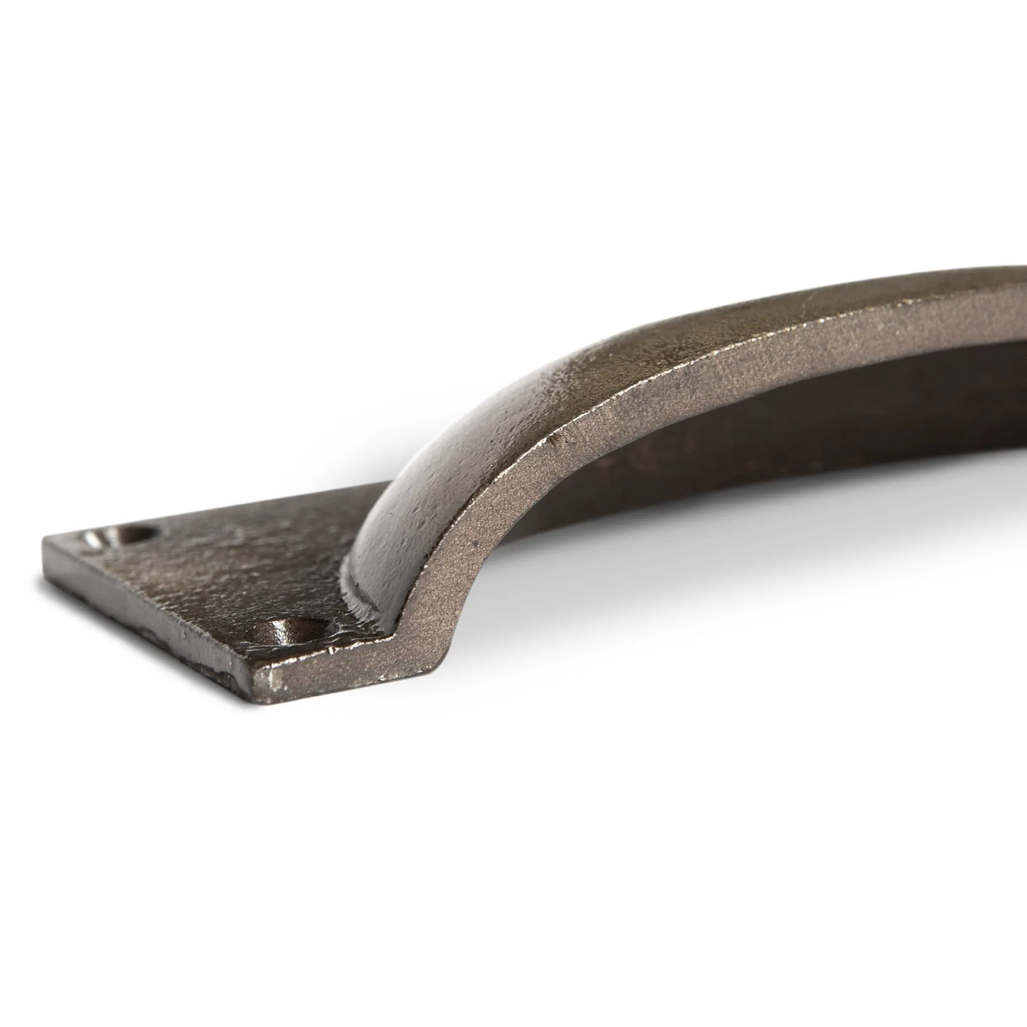 130mm x 50mm Rectangular Cabinet Cup Handle - By Hammer & Tongs