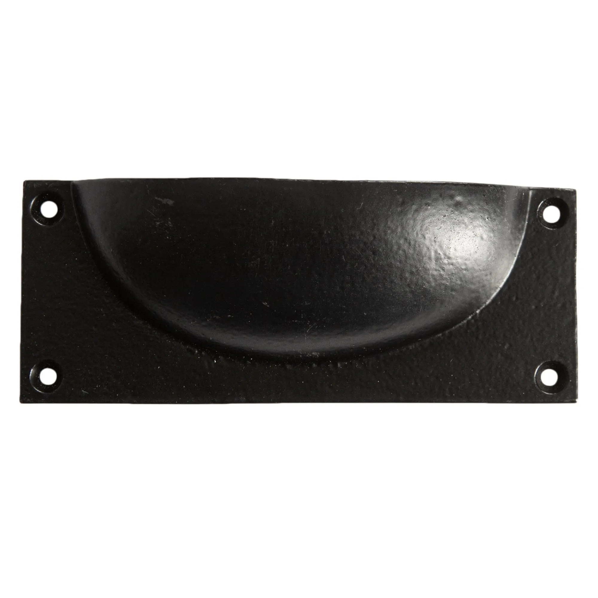 130mm x 50mm Rectangular Cabinet Cup Handle - By Hammer & Tongs