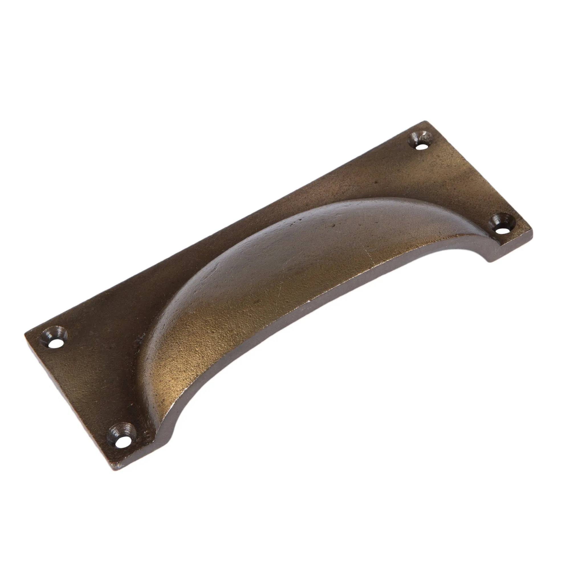 130mm x 50mm Rectangular Cabinet Cup Handle - By Hammer & Tongs