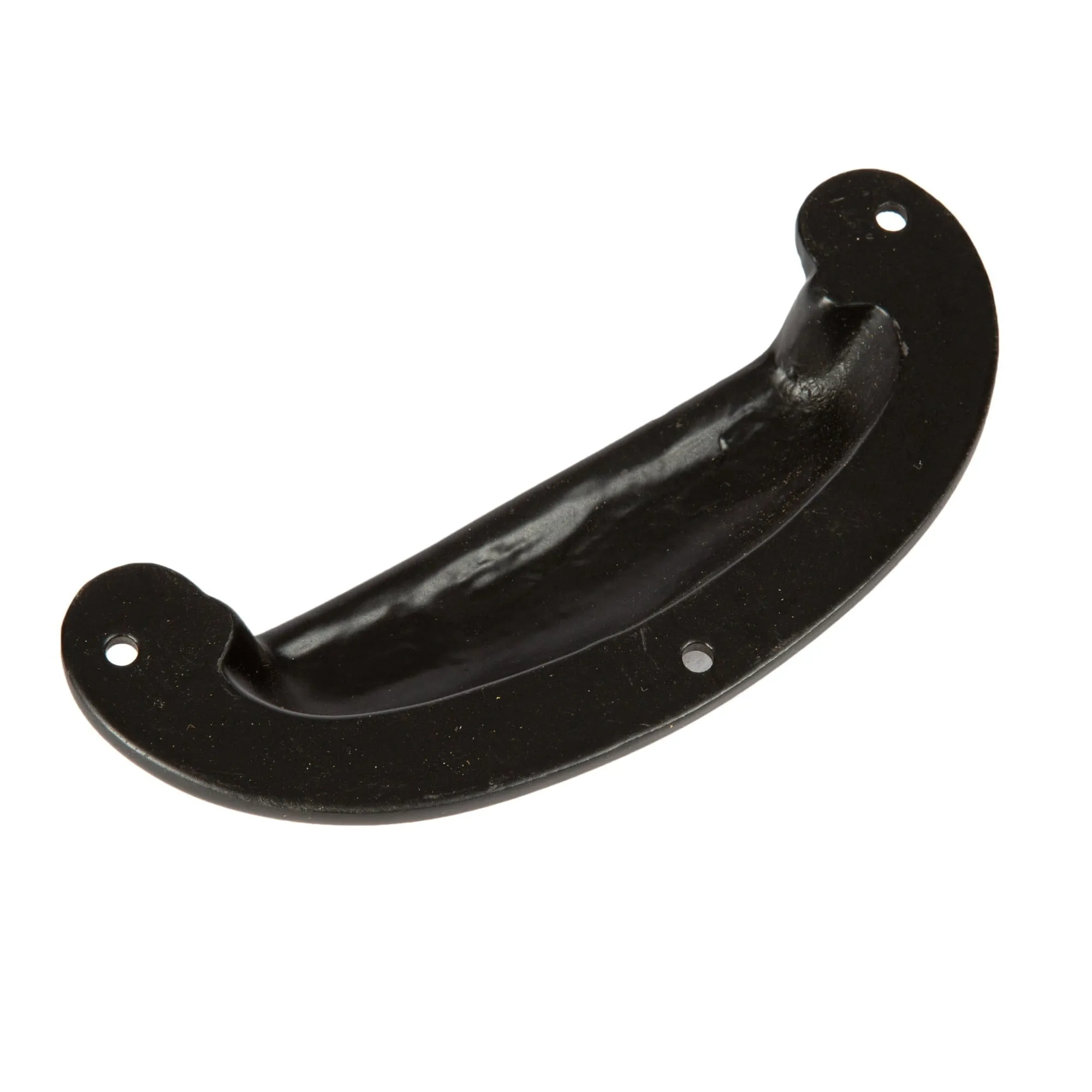 130mm x 50mm Wide Lipped Cabinet Cup Handle - By Hammer & Tongs