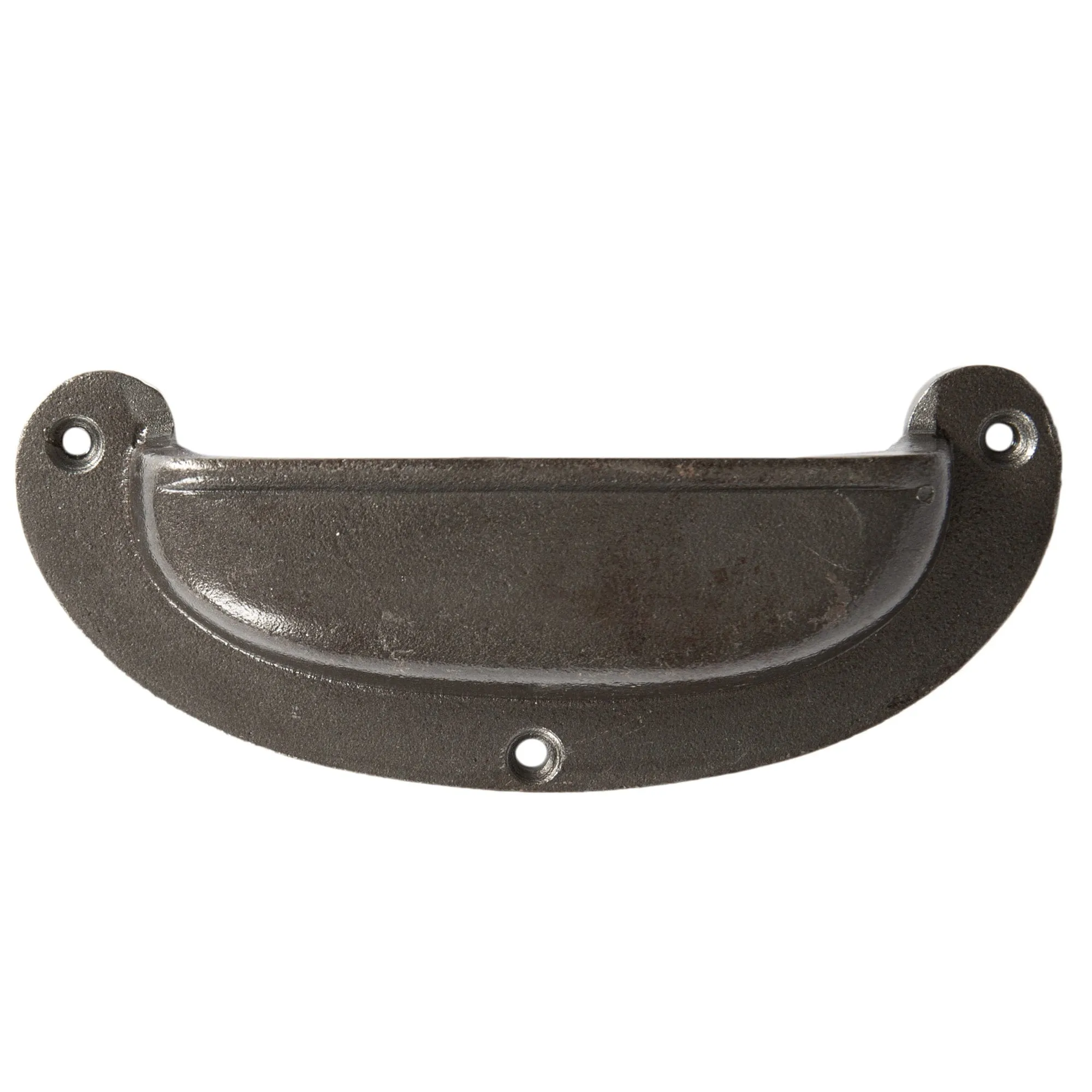 130mm x 50mm Wide Lipped Cabinet Cup Handle - By Hammer & Tongs