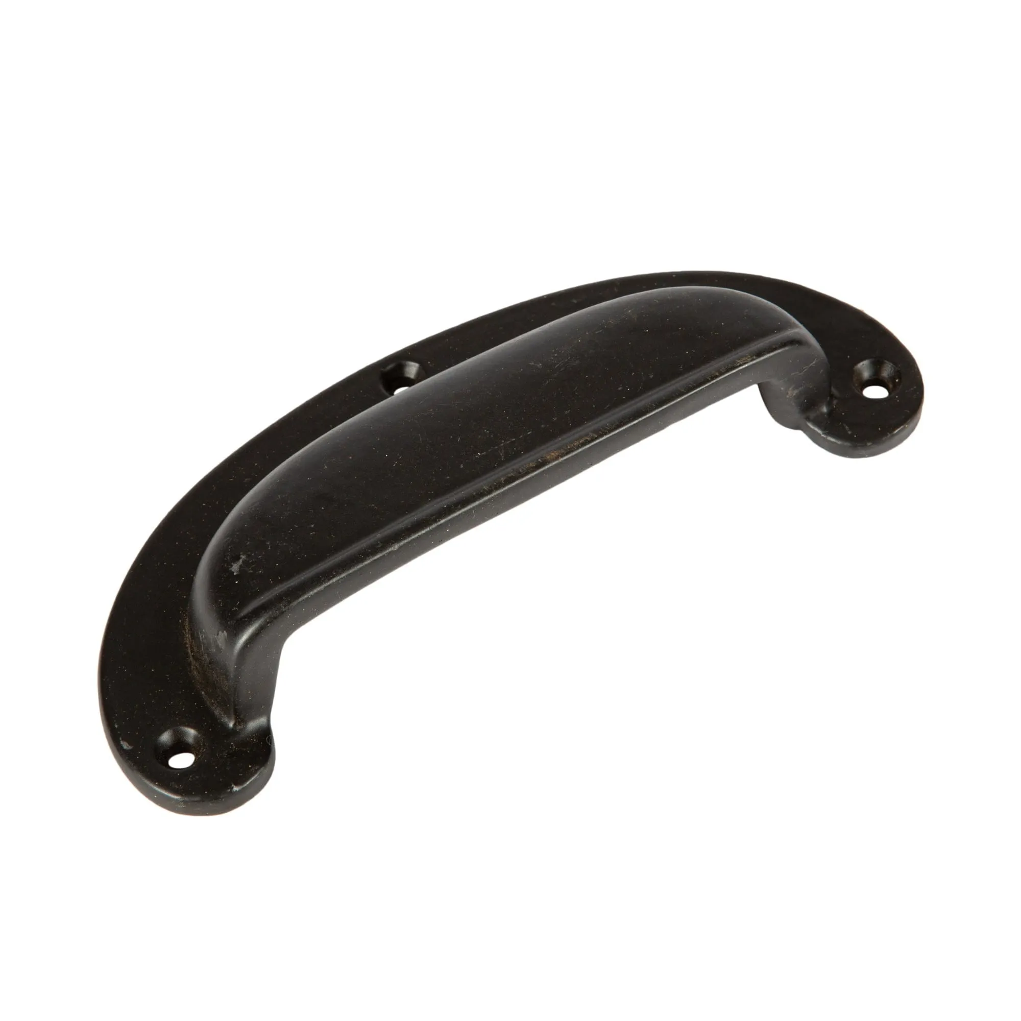 130mm x 50mm Wide Lipped Cabinet Cup Handle - By Hammer & Tongs