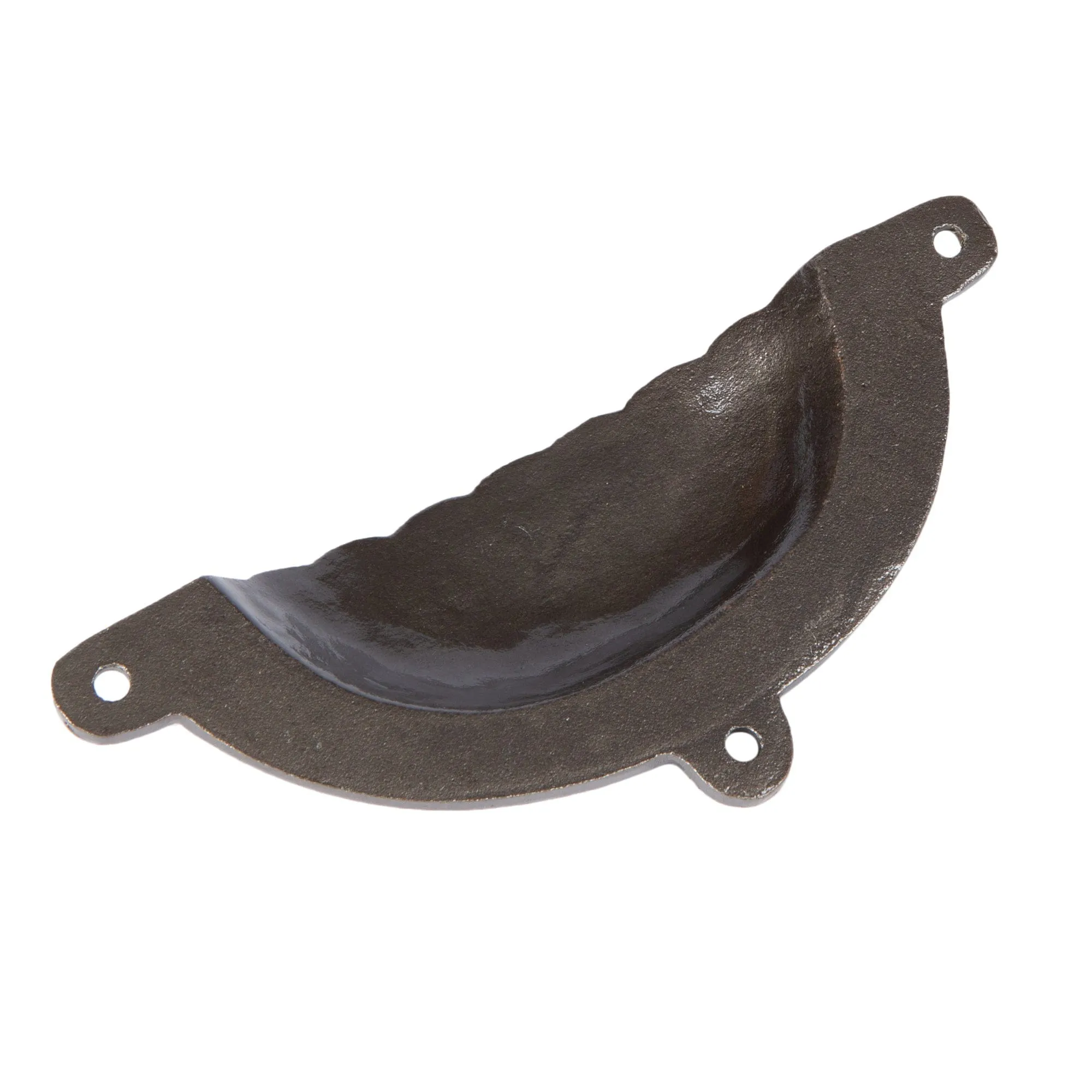 130mm x 60mm Fluted Cabinet Cup Handle - By Hammer & Tongs