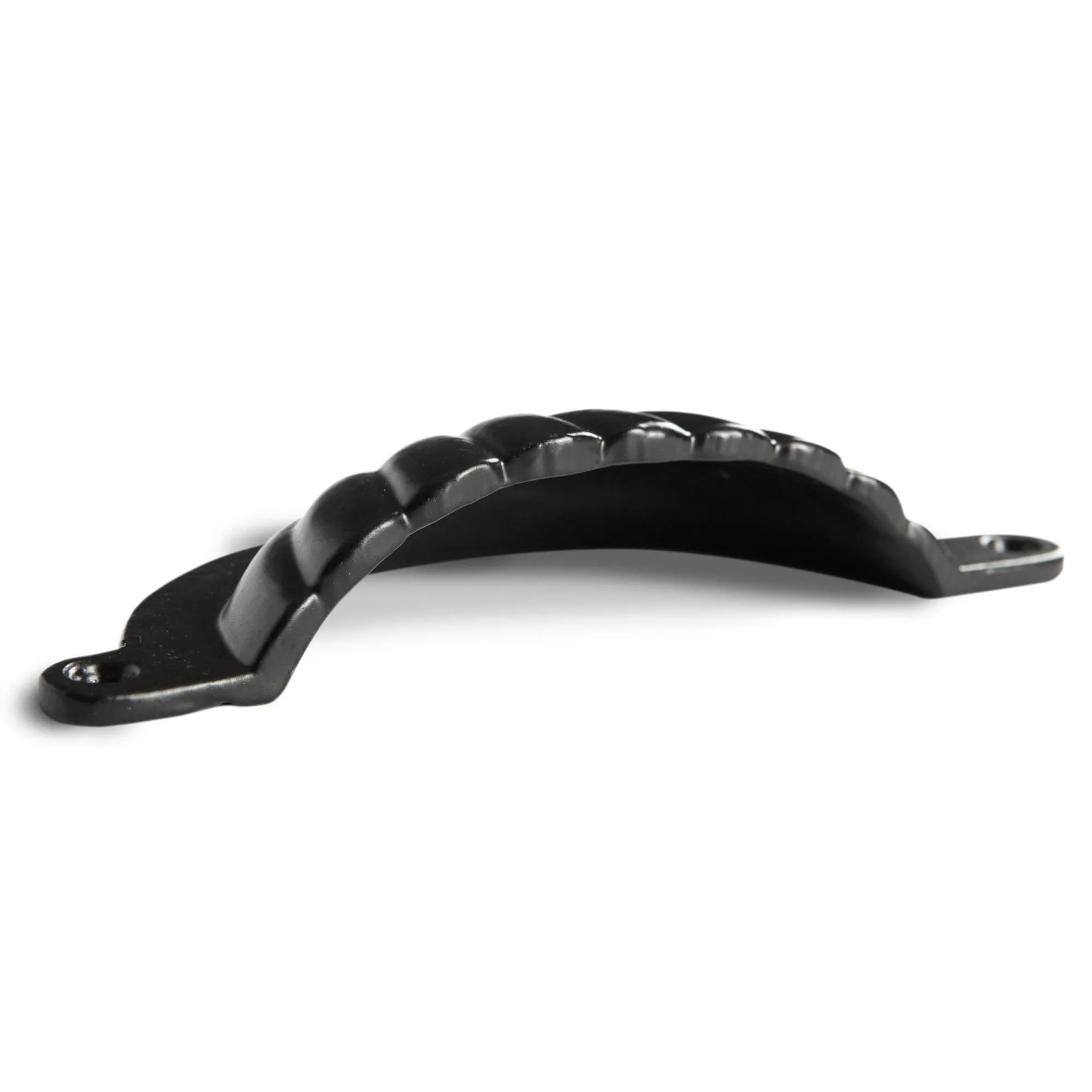 130mm x 60mm Fluted Cabinet Cup Handle - By Hammer & Tongs