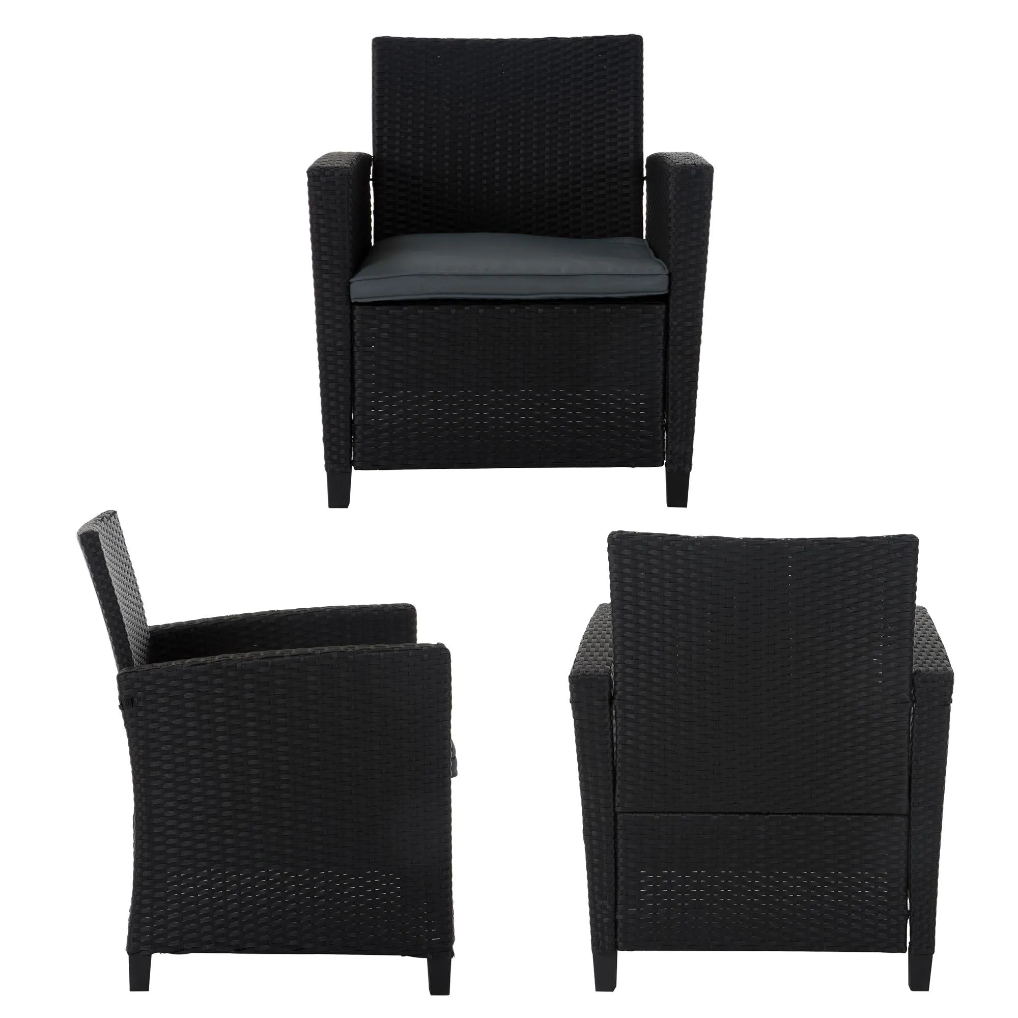 4 Piece Malmo Resin Wicker Conversation Set