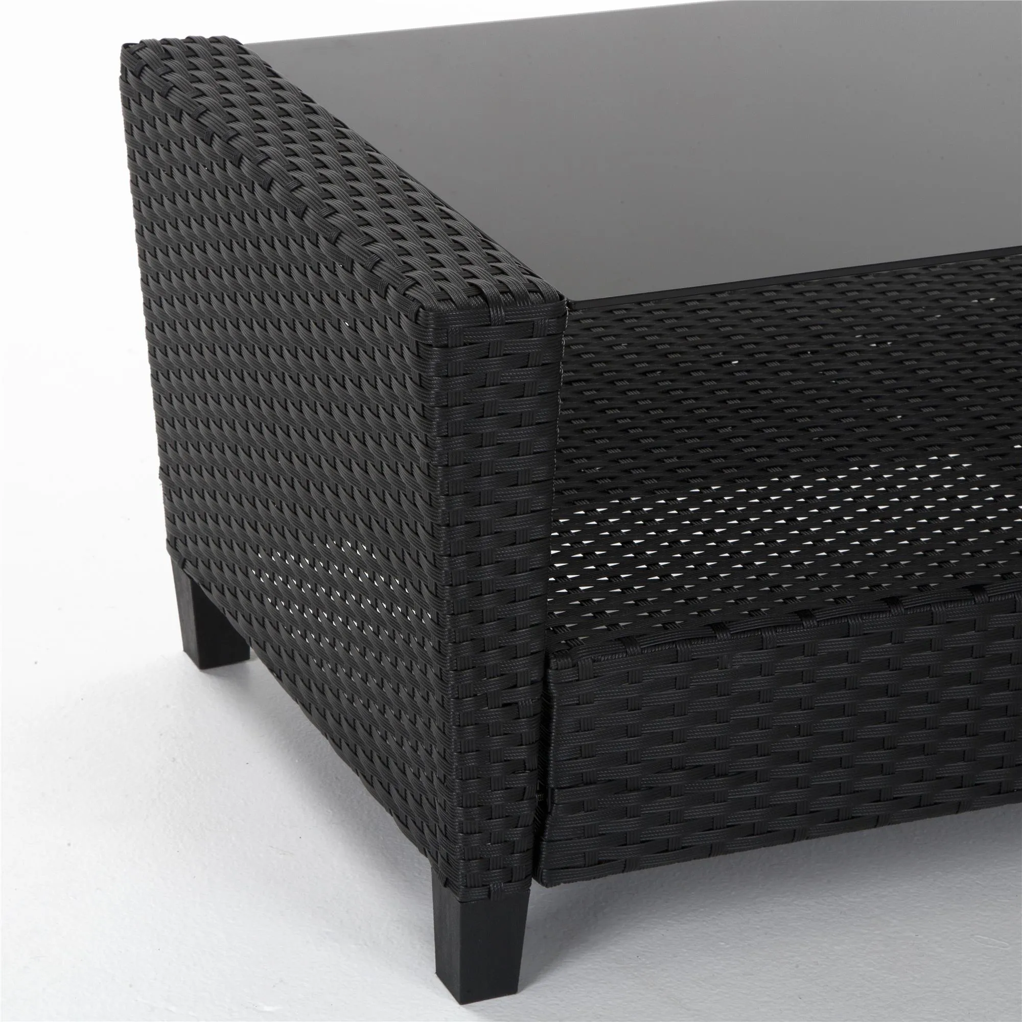 4 Piece Malmo Resin Wicker Conversation Set