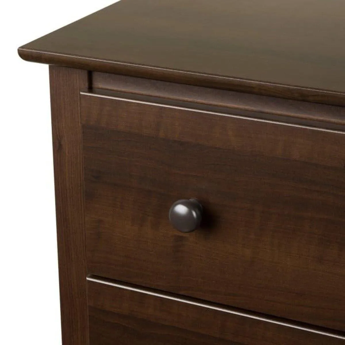 6-Drawer Double Dresser Contemporary Dresser - Espresso finish