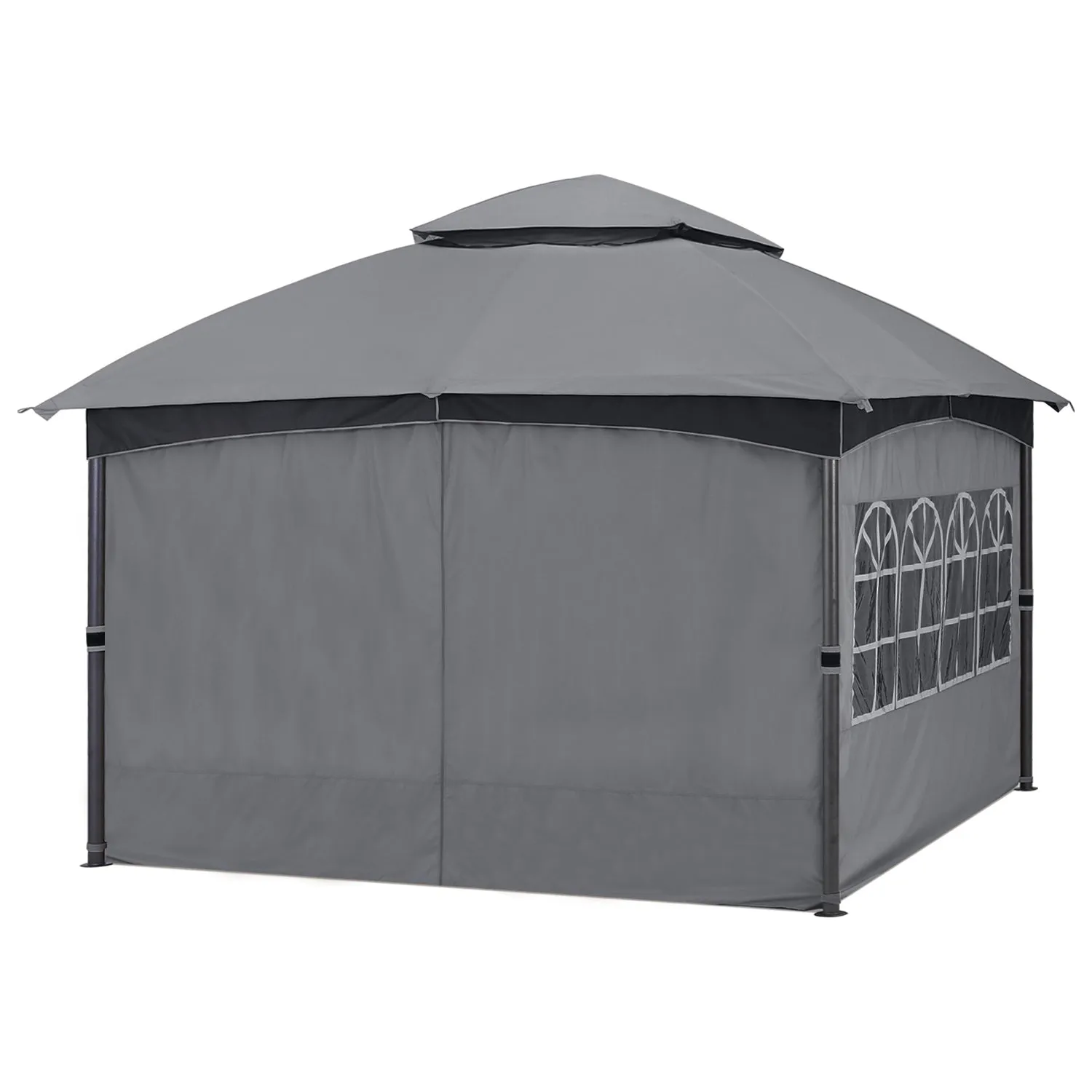 ABCCANOPY Patio Gazebos with Window Curtains for Outdoor Party Wedding