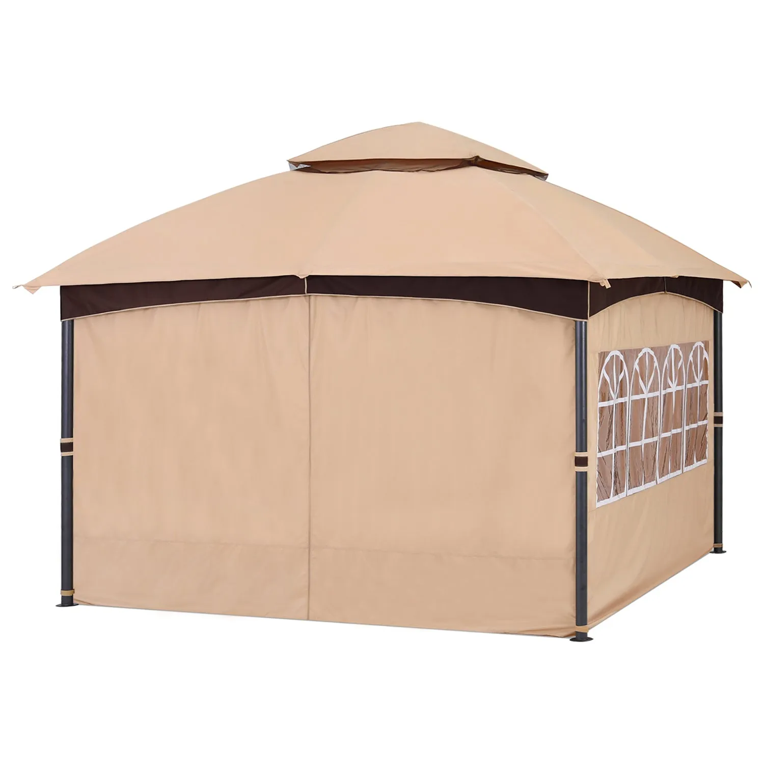 ABCCANOPY Patio Gazebos with Window Curtains for Outdoor Party Wedding