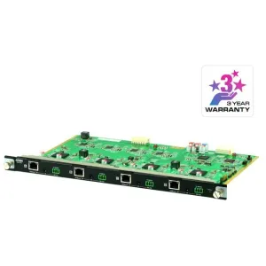 Aten VM7514  4 Port HDBaseT Input Board for VM1600A/VM3200, HDBaseT Connectivity, Bi-directional RS-232 channel, Bi-directional IR channel