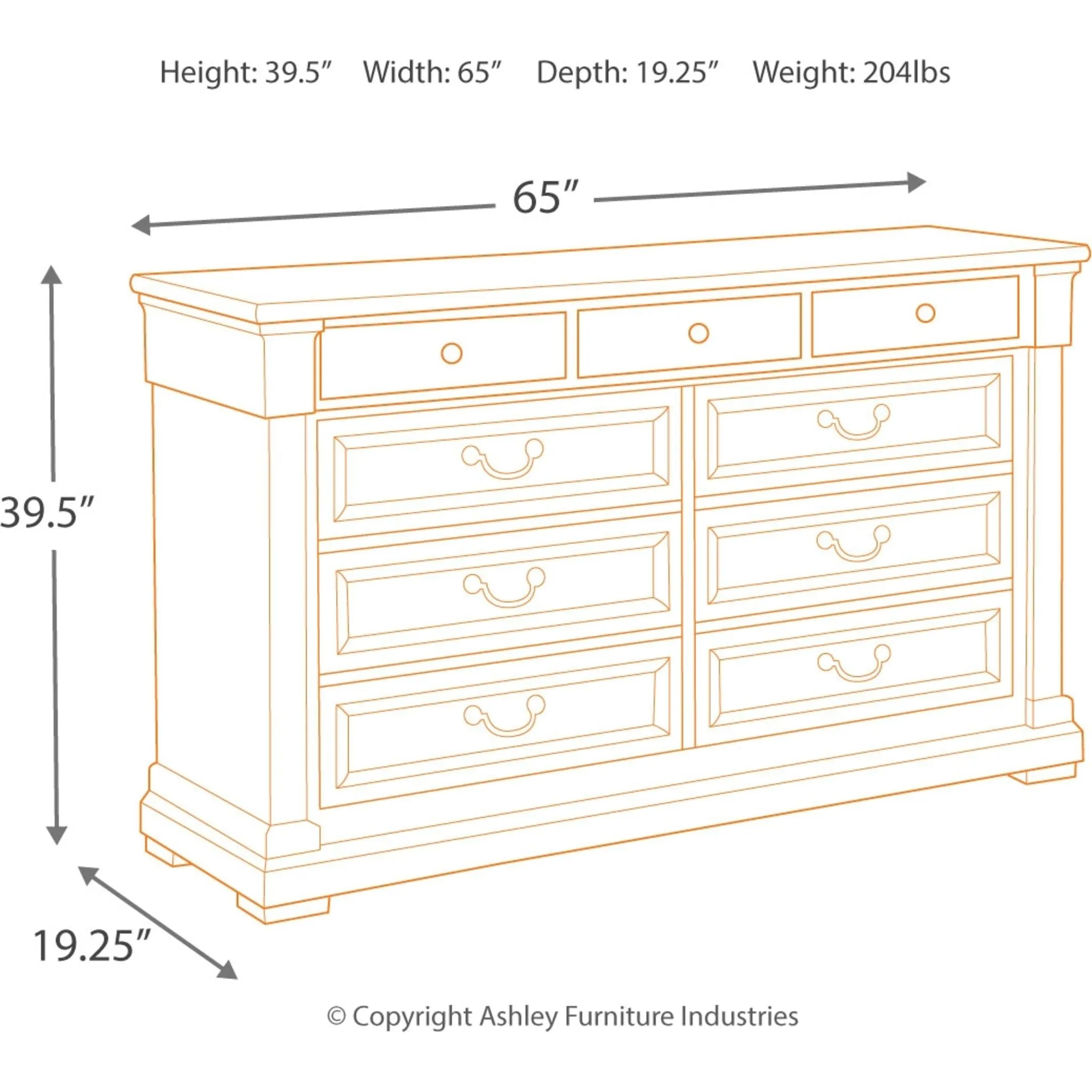 Bolanburg Dresser and Mirror