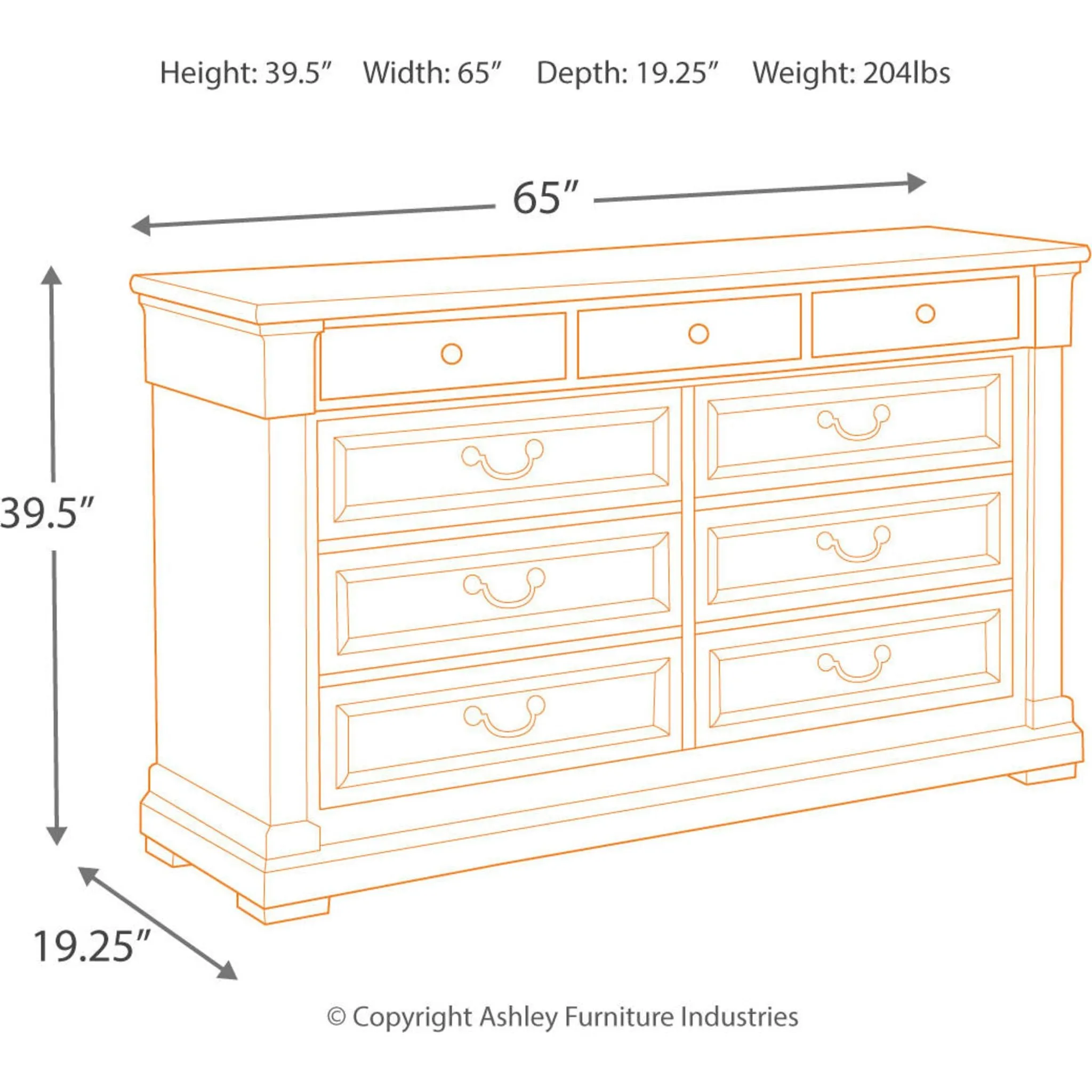 Bolanburg Dresser and Mirror