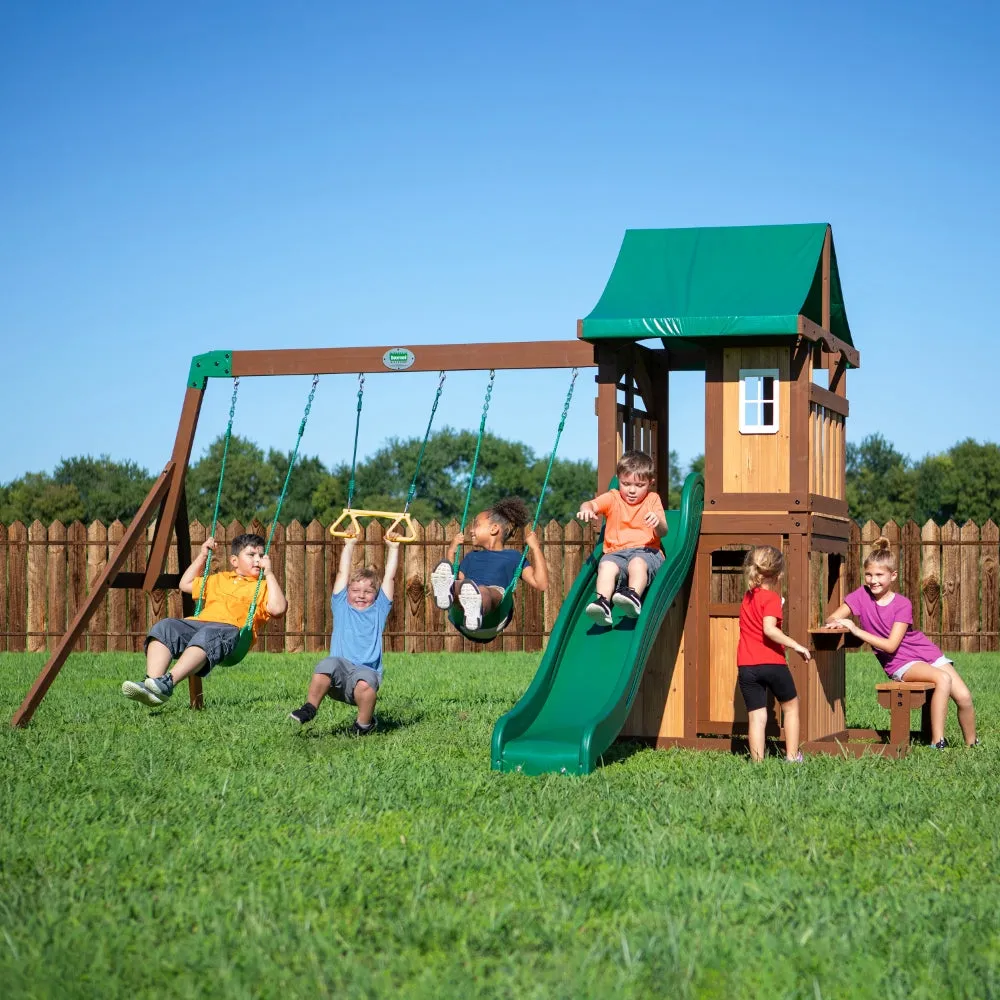 BYD Lakewood Play Tower with Swings and Slide