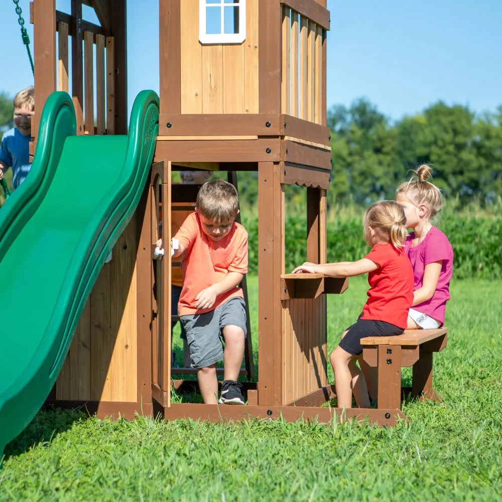 BYD Lakewood Play Tower with Swings and Slide