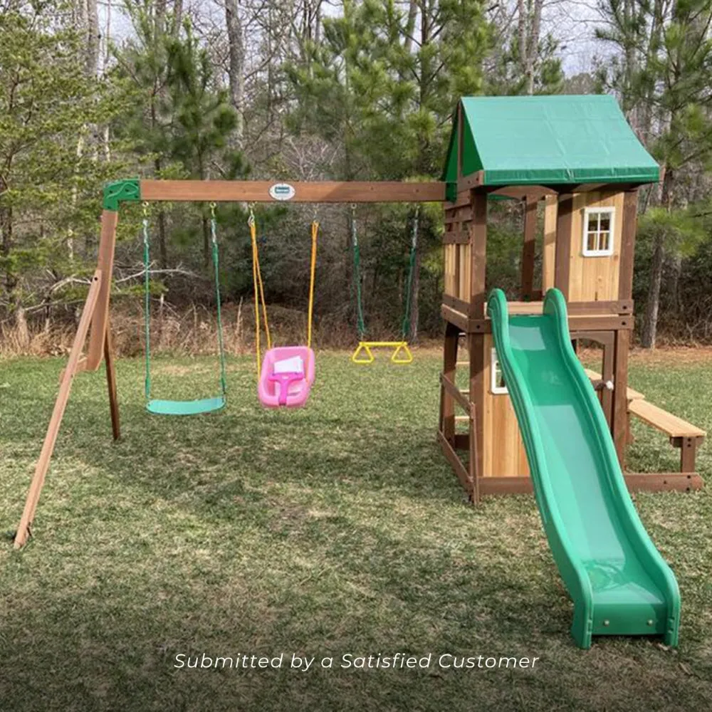 BYD Lakewood Play Tower with Swings and Slide
