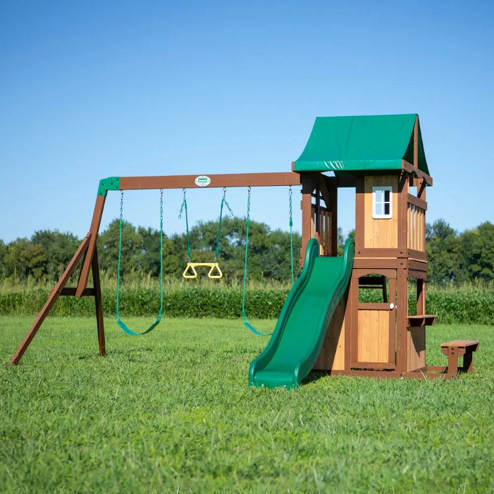 BYD Lakewood Play Tower with Swings and Slide