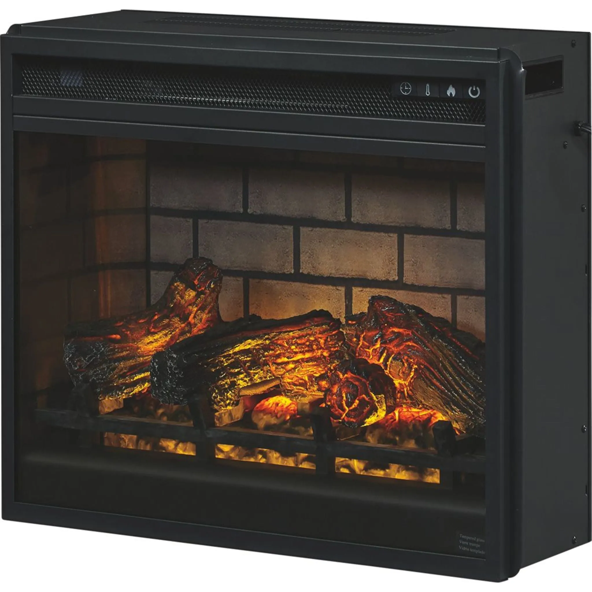 Entertainment Accessories Fireplace Insert with Logs