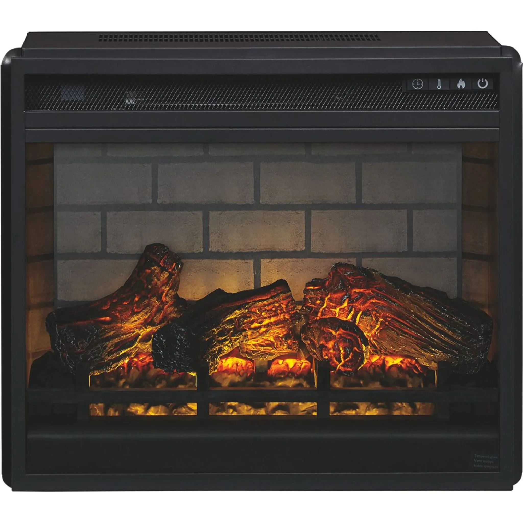 Entertainment Accessories Fireplace Insert with Logs