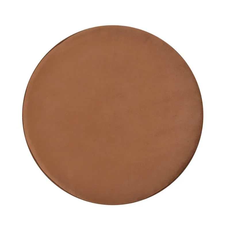 HOMEBUK Ottoman Pouffes for Sitting in Living Room Foam Upholder Footstool for Feet Rest Single Seater Bench Chair for Office Dressing Table Mudda for Bedroom (16 x 16 x 18) Inches, Coffee