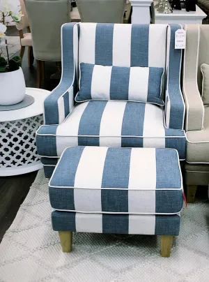Hudson Denham Stripe Footstool