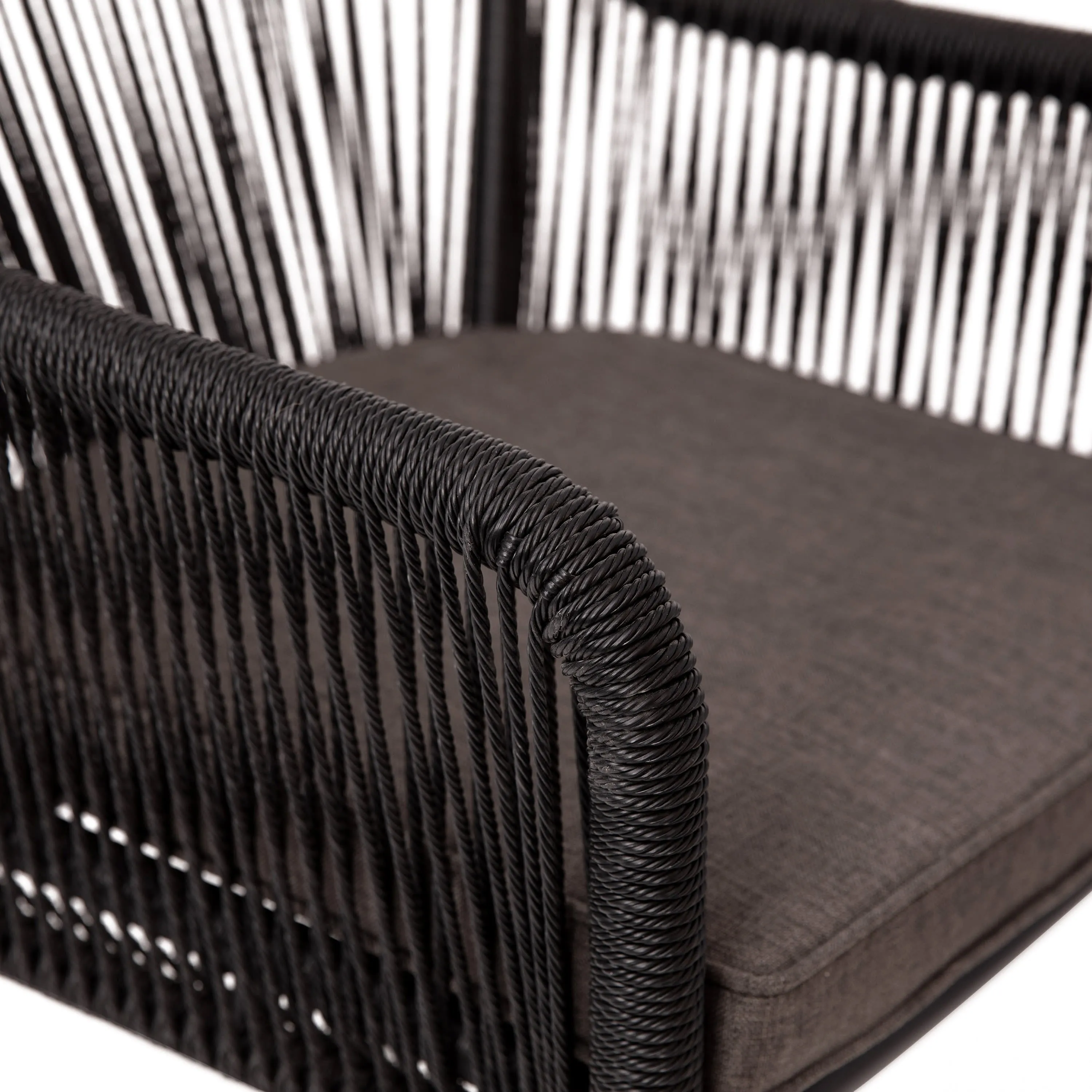 Kallie Set of 2 Aluminum Framed Stackable All-Weather Woven Club Chairs with Rounded Arms & Zippered Seat Cushions