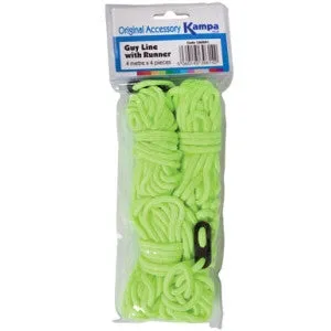 Kampa Fluorescent Guy Line Set 4m 4 Pack
