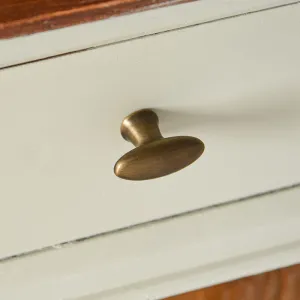 Light Antique Brass Zeppelin Cabinet Knob