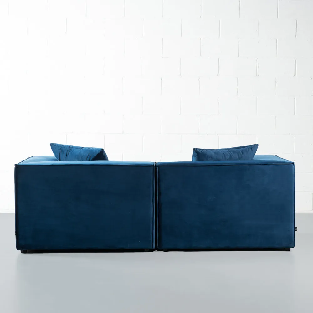 MASON - Velvet Blue Modular Set (2 piece)