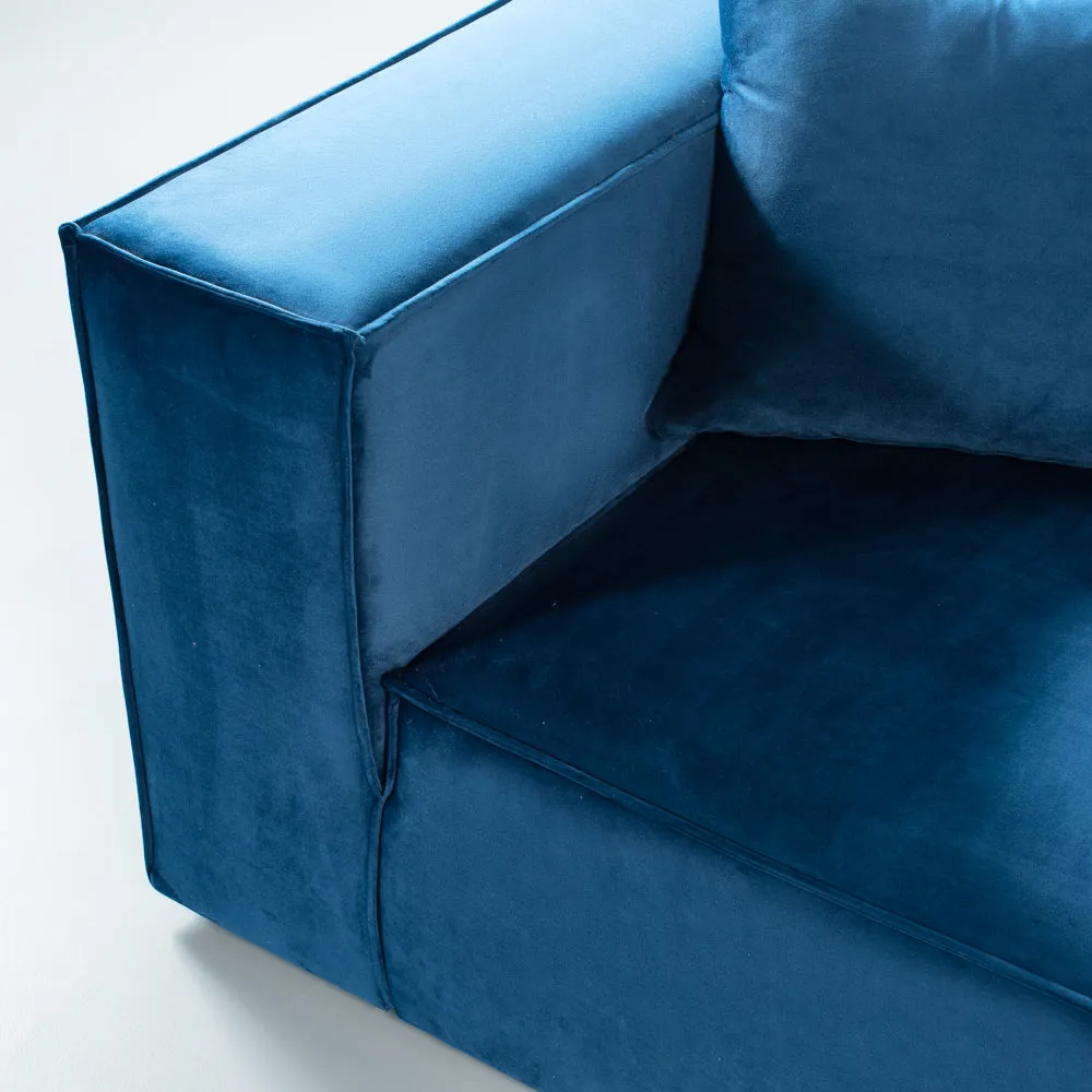 MASON - Velvet Blue Modular Set (2 piece)