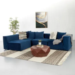 MASON - Velvet Blue Modular Set (4 piece)