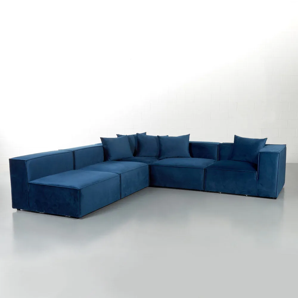 MASON - Velvet Blue Modular Set (5 piece)