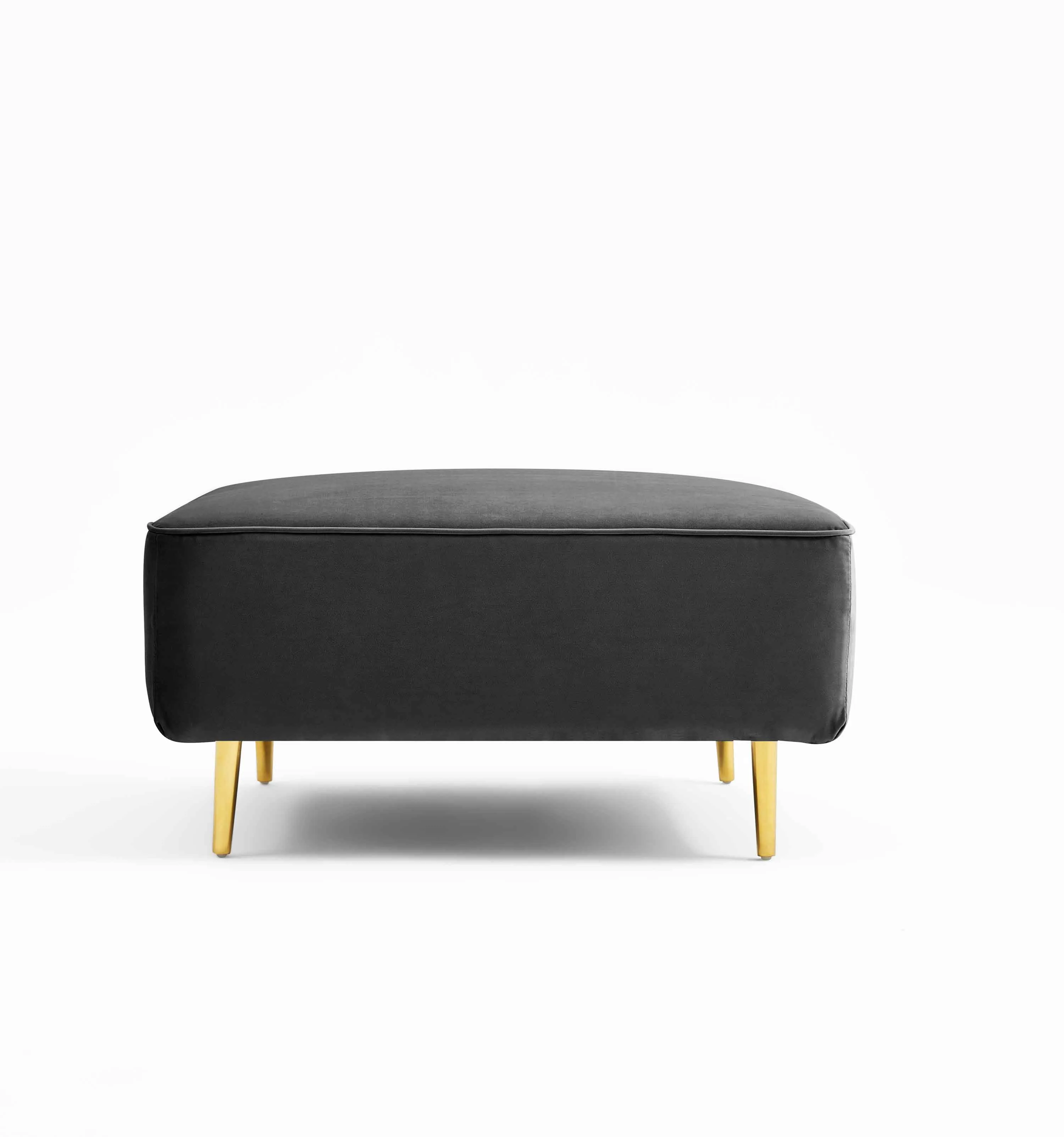 Rubeza Sofia Ottoman - Black