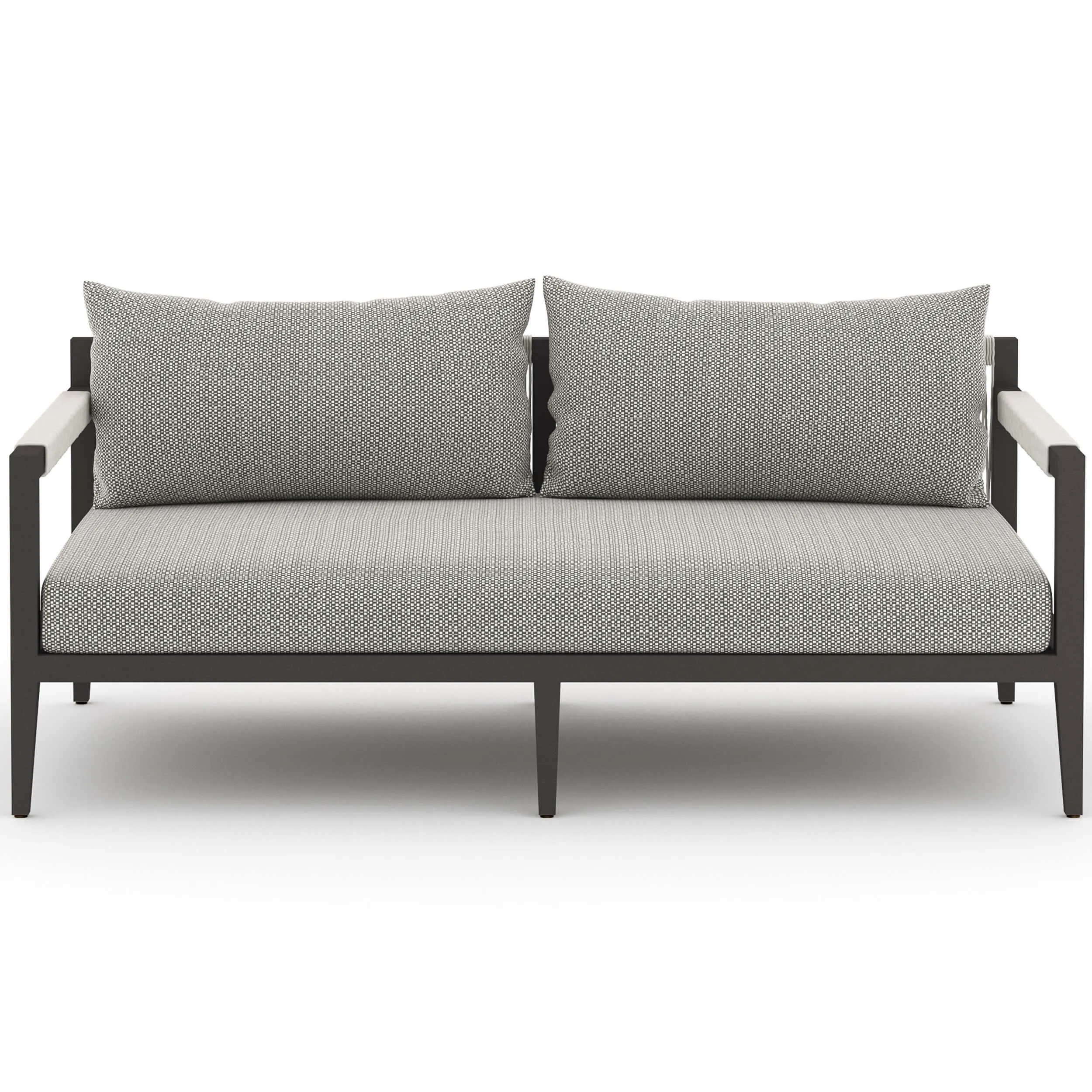Sherwood 63" Outdoor Sofa, Faye Ash/Bronze