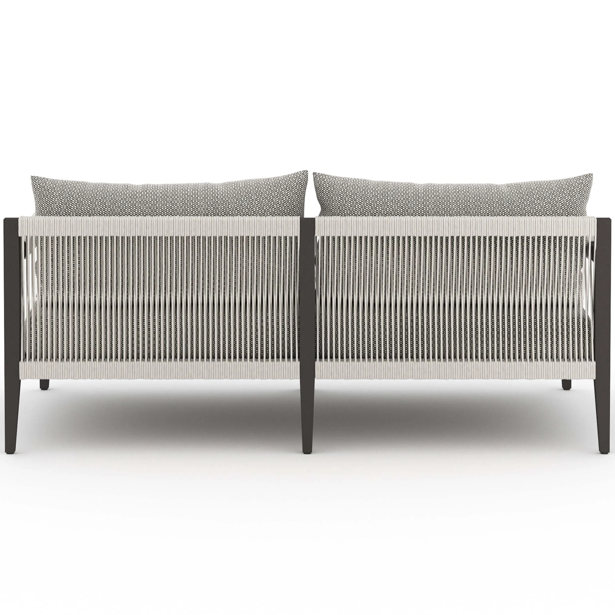 Sherwood 63" Outdoor Sofa, Faye Ash/Bronze