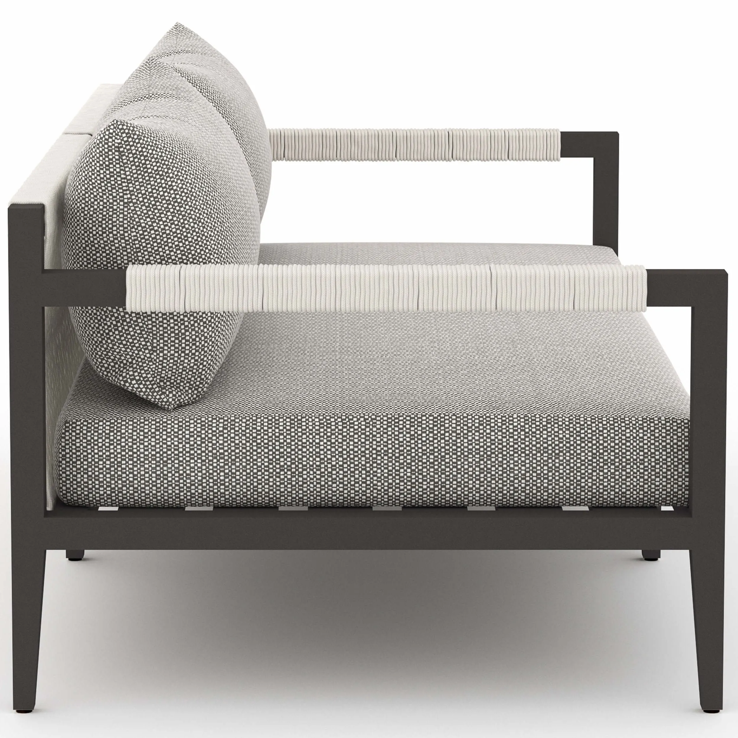 Sherwood 63" Outdoor Sofa, Faye Ash/Bronze