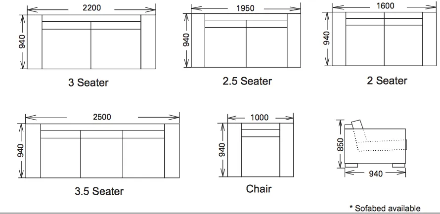 Sofa Milo -Custom Made In Sydney Please Call Store For Pricing