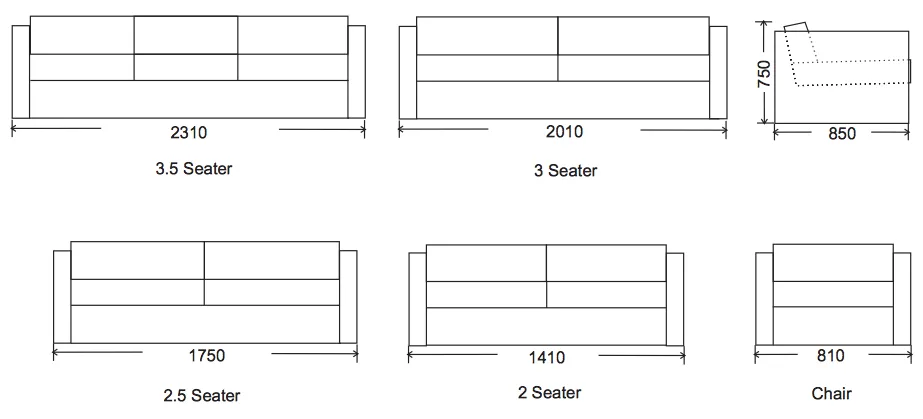 Sofa Penthouse - Custom Made In Sydney Please Contact The Store For Pricing