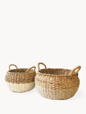 Ula Floor Basket - Natural (Set Of 2)
