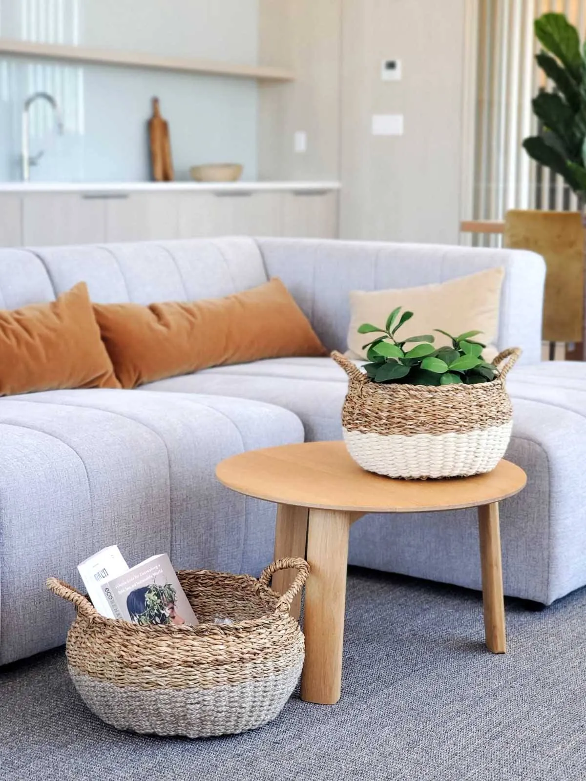 Ula Floor Basket - Natural (Set Of 2)
