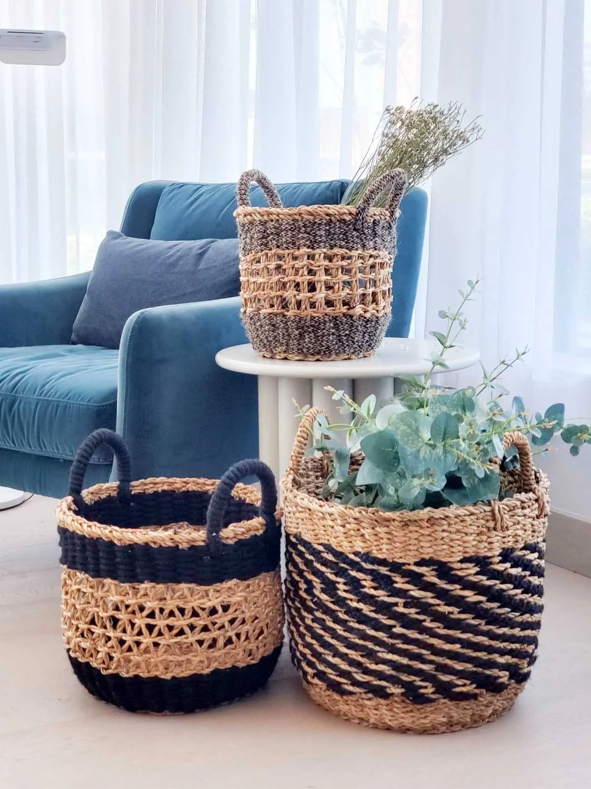Ula Mesh Basket - Black (Set Of 3)
