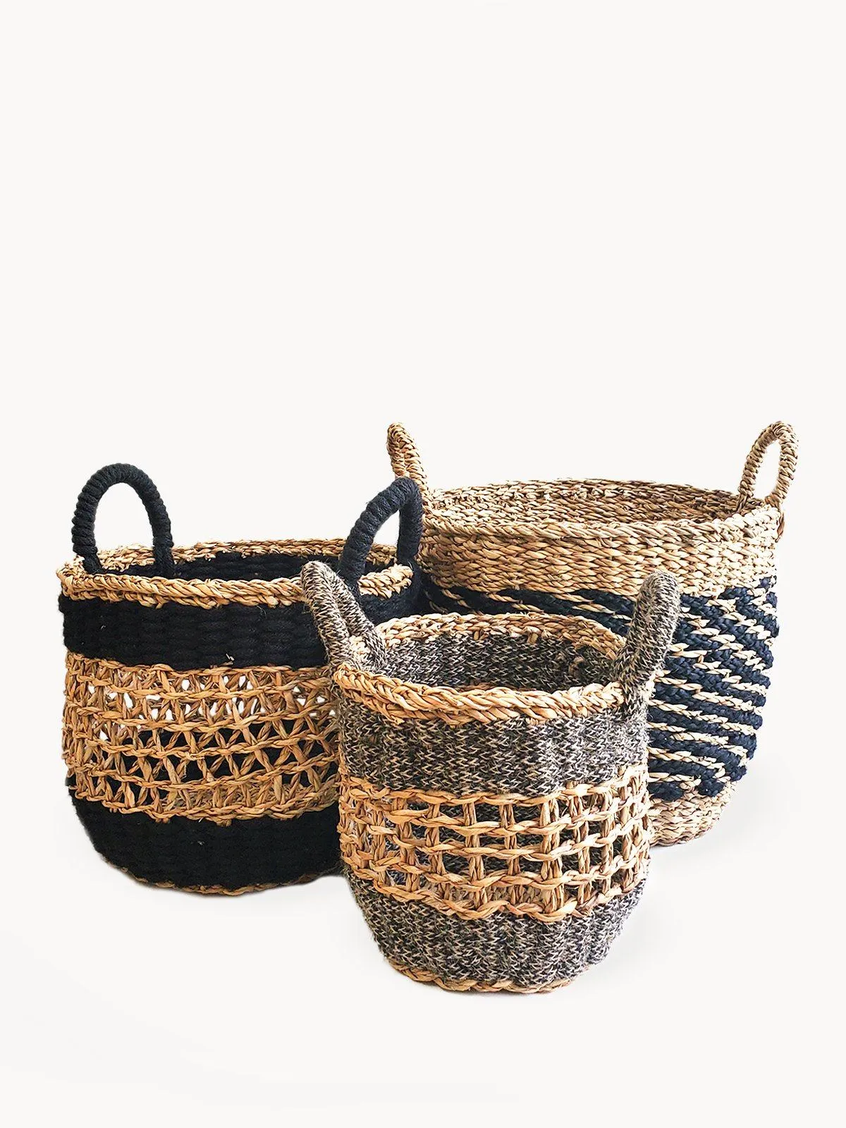 Ula Mesh Basket - Black (Set Of 3)